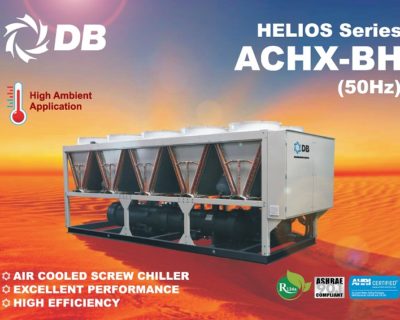 Dunham-Bush Launches New Helios Series High Ambient Air-Cooled Screw Chillers Model ACHX-BH (50Hz)