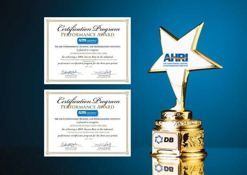 Dunham-Bush Achieves 100% Success Rate in the AHRI Performance Certification Program