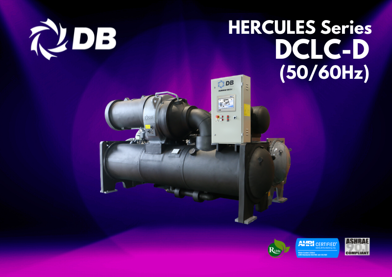 Dunham-Bush Centrifugal Chiller, DCLC-D Series Now Comes With Advanced Vision 2020i Controller