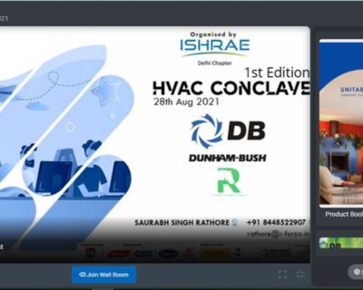 Dunham-Bush Participated in the First Virtual HVAC Conclave by India ISHRAE