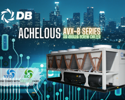 Premium Efficiency Inverter Air Cooled Screw Chiller AVX-B Series Further Enhanced with VFD/EC Fans