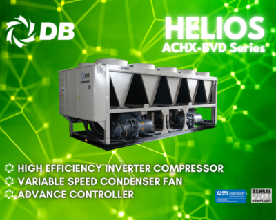 Introducing the New HELIOS Series Inverter Air-Cooled Screw Chillers ACHX-BVD (50Hz) – Specially Designed for Asia Region