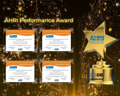 Dunham-Bush receives more AHRI’s Certification Program Performance Award